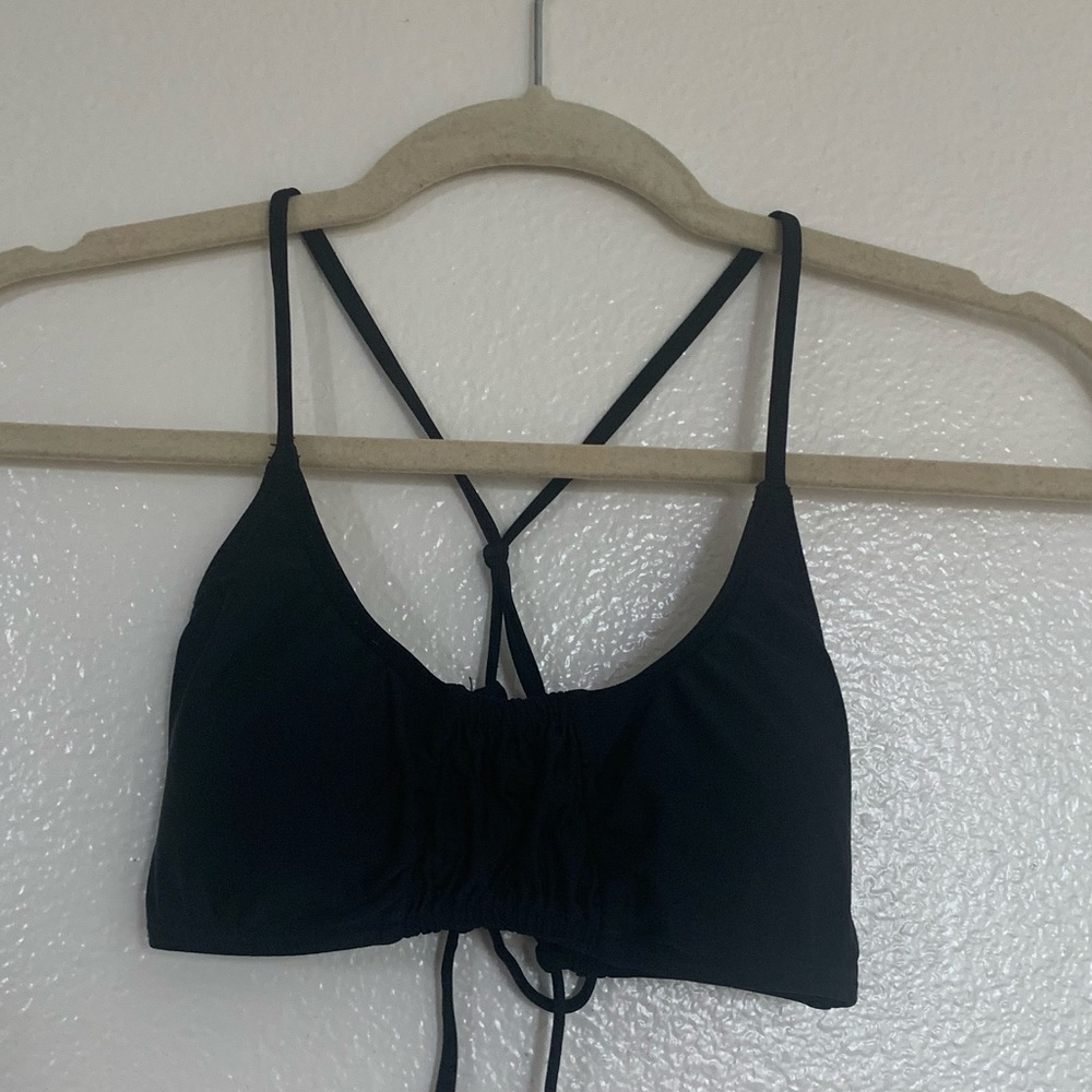 Black bikini top